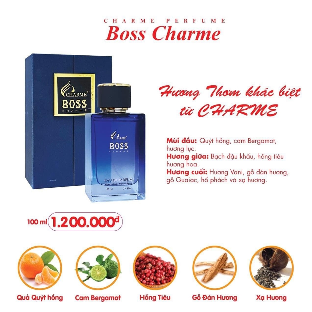 NƯỚC HOA NAM CHARME BOSS CHARME 100ML