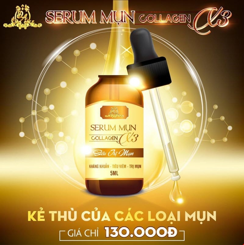 Serum Trị Mụn Collagen X3 5ml