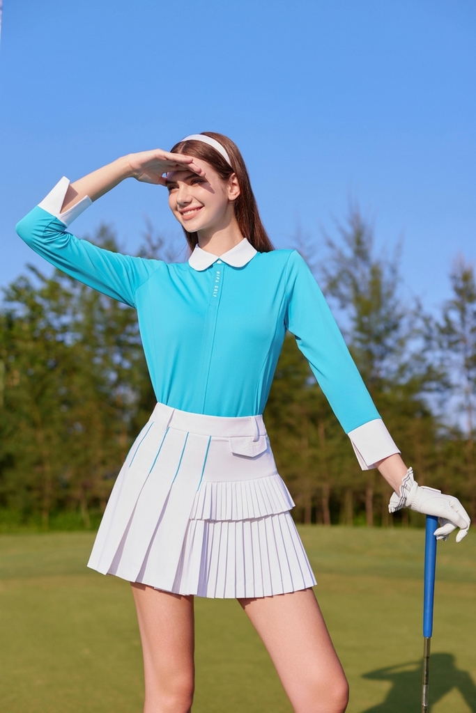 Áo golf nữ cổ 4 cm dài tay Emmy Top
