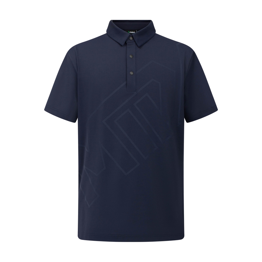 Áo golf T-shirt nam cổ đức ngắn tay Navy Jeffrey Top