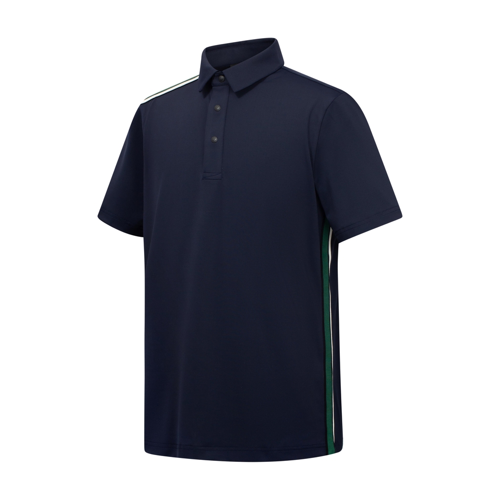 Áo golf nam cổ đức ngắn tay Navy Brian Top