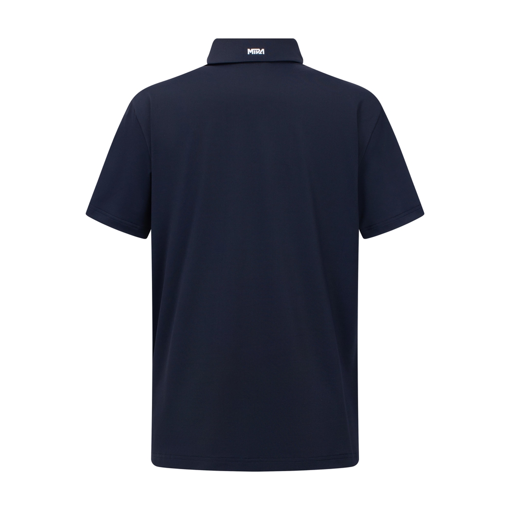 Áo golf nam cổ đức ngắn tay Navy Brian Top