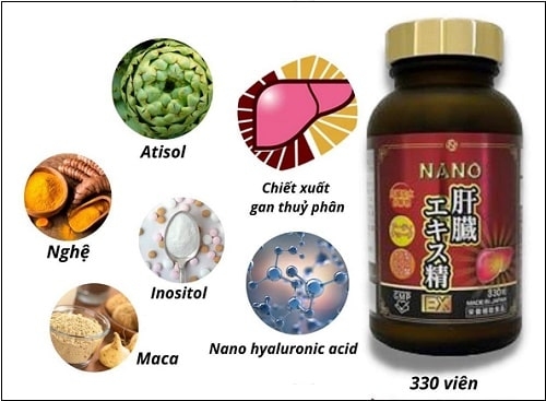 Giải Độc Gan Nano Liver Hydrolyzate EX 330 viên