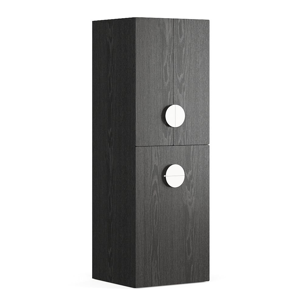 ZANOTTA, Tủ quần áo treo 2 tầng kèm tay nắm WAR_009, 60x57x180cm