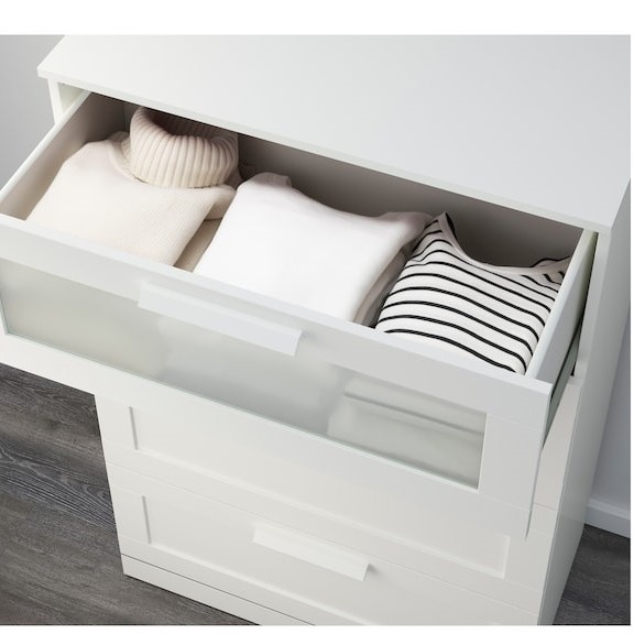 KALUA, Tủ lưu trữ đồ dùng tân cổ điển 4 ngăn DRA_094, 78x46x124cm