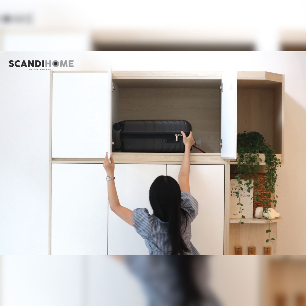 RAYA, Tủ quần áo đa năng 3 phần WAR_500, 160x60x260cm (Ngang x Sâu x Cao), Scandi Home