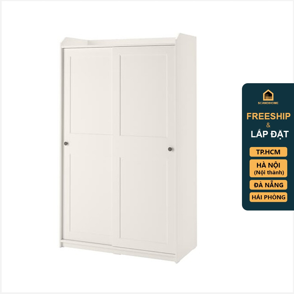 BAHIA, Tủ quần áo cửa lùa WAR_028, 118x55x199cm