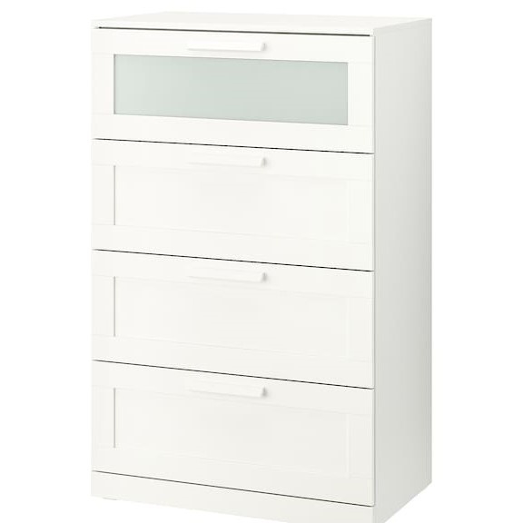 KALUA, Tủ lưu trữ đồ dùng tân cổ điển 4 ngăn DRA_094, 78x46x124cm