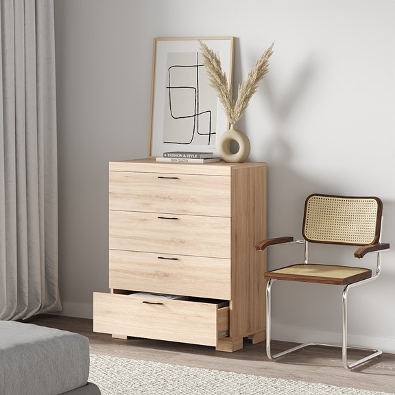 ENRIQUE, Tủ lưu trữ đồ dùng 4 ngăn kéo DRA_120, 78x40x98cm