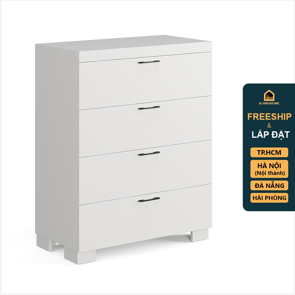 ENRIQUE, Tủ lưu trữ đồ dùng 4 ngăn kéo DRA_120, 78x40x98cm