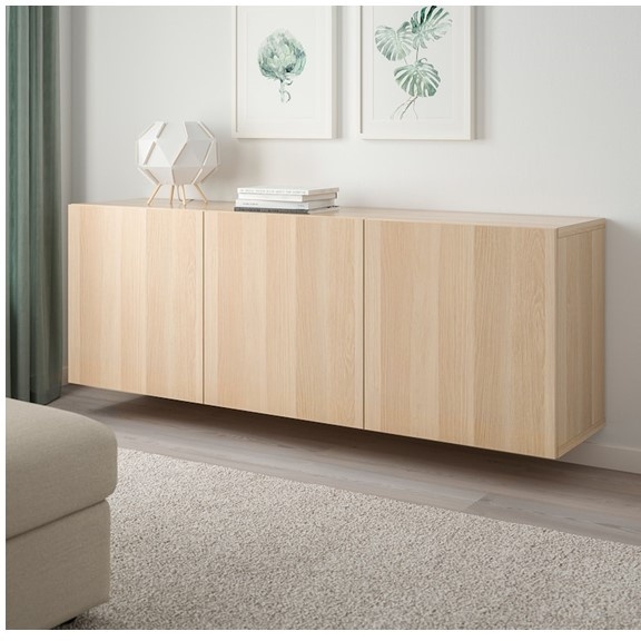 ATLANTA, Kệ tủ đơn treo tường STO_047, 60x42x64cm