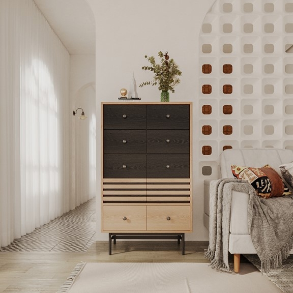 CHOCHU, Tủ lưu trữ, Tủ đựng đồ DRA_338, 70x40x118cm, sản xuất bởi Scandi Home