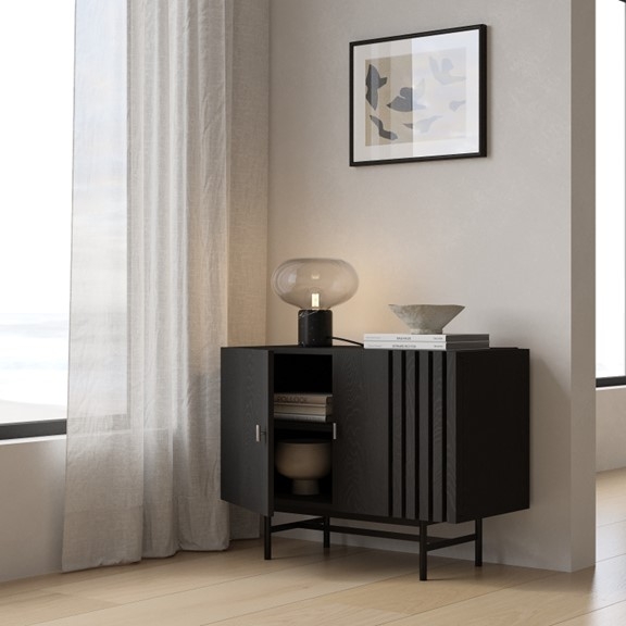 RAMUS, Tủ lưu trữ đồ dùng đa năng 2 cánh mở STO_116, 85x40x65cm