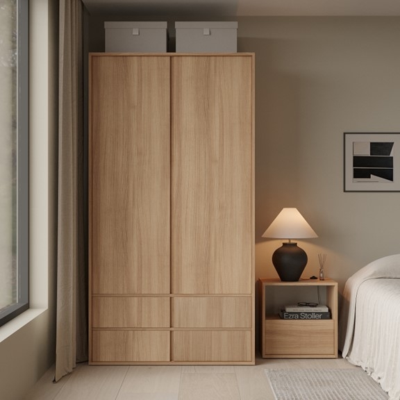 DECI, Tủ quần áo WAR_079, 106x59x200cm, sản xuất bởi Scandi Home