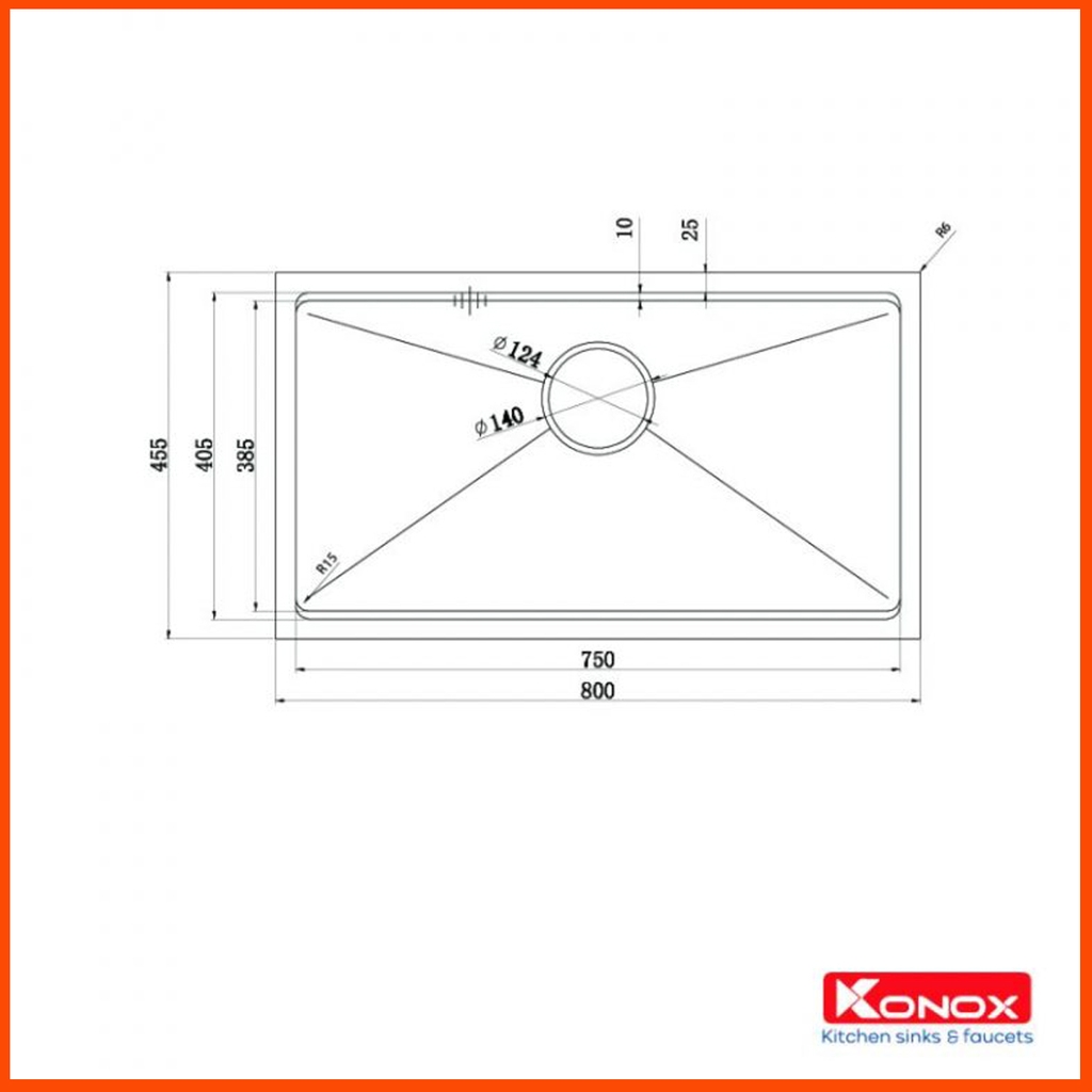 Chậu Rửa Bát Konox KN8046SU Workstation Sink