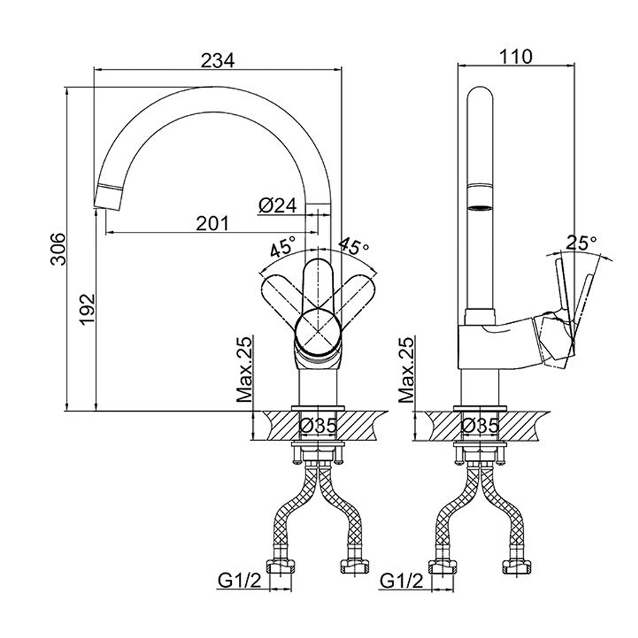 Vòi Rửa Bát DK1392401