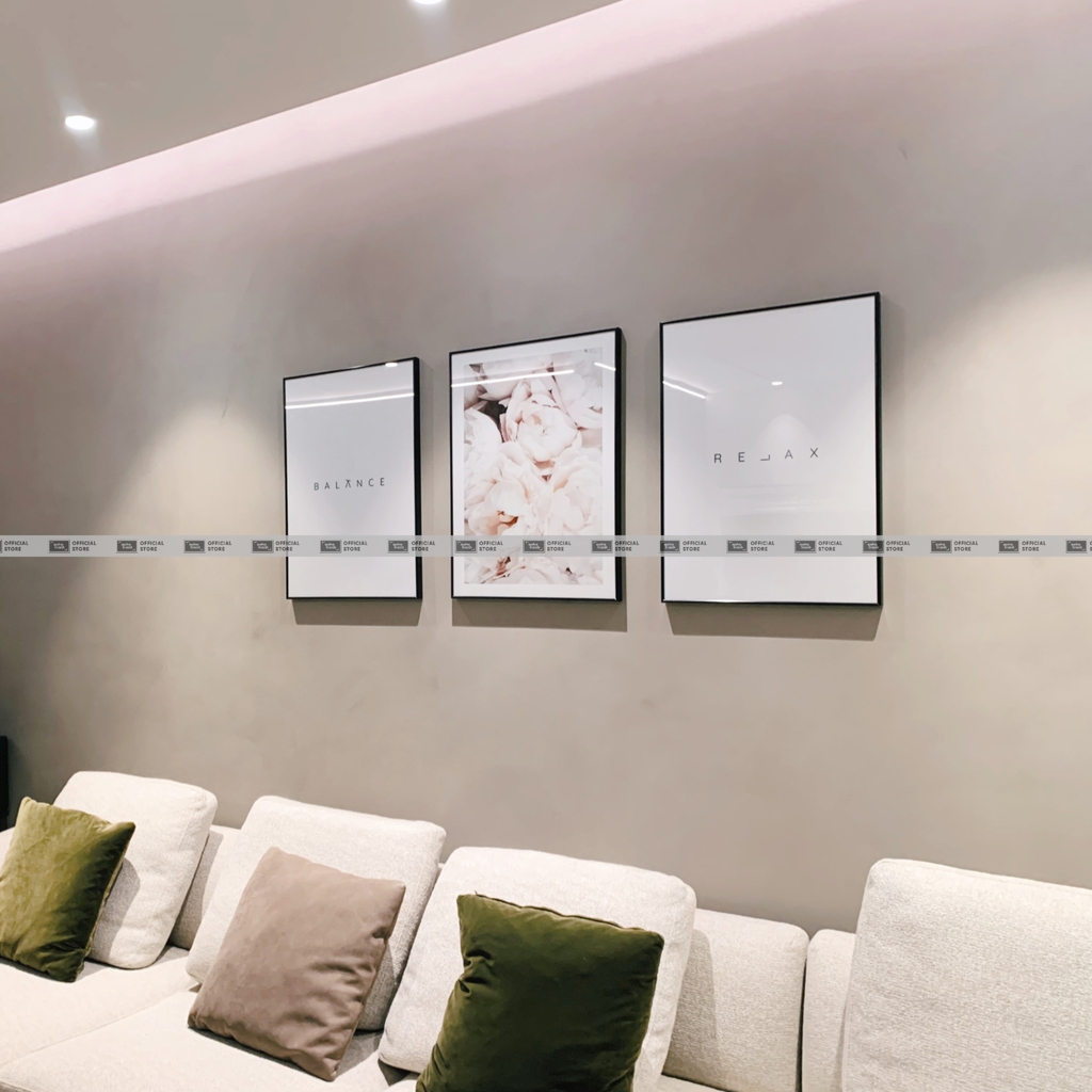 Khung tranh hợp kim nhôm cao cấp viền tròn qaha tranh – nhiều kích thước & đa dạng màu sắc