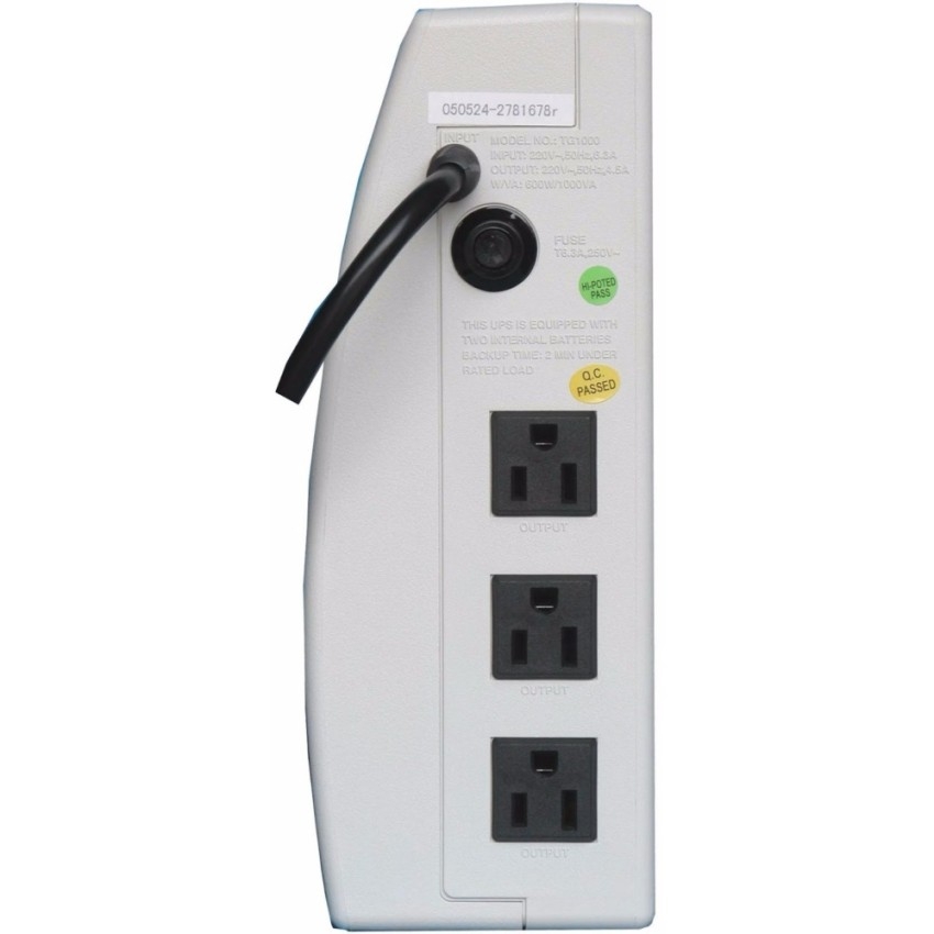 BỘ LƯU ĐIỆN SANTAK 1000VA/600W – TG 1000