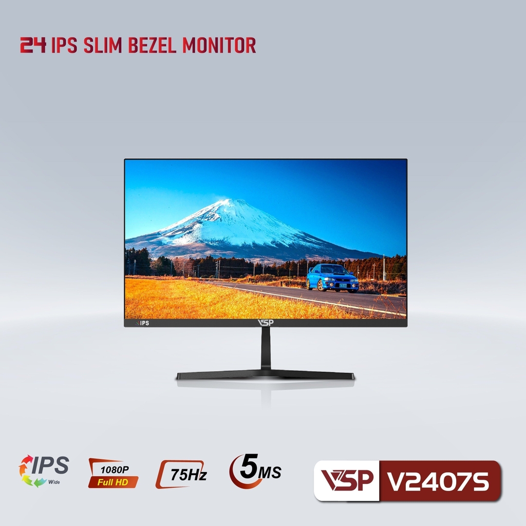 Màn Hình Gaming VSP IP2407S (23.8 inch/FHD/IPS/100Hz/5ms/HDMI + VGA/Phẳng)