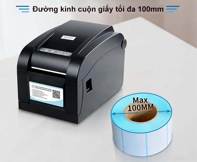 Máy in tem nhãn mã vạch Xprinter 350B