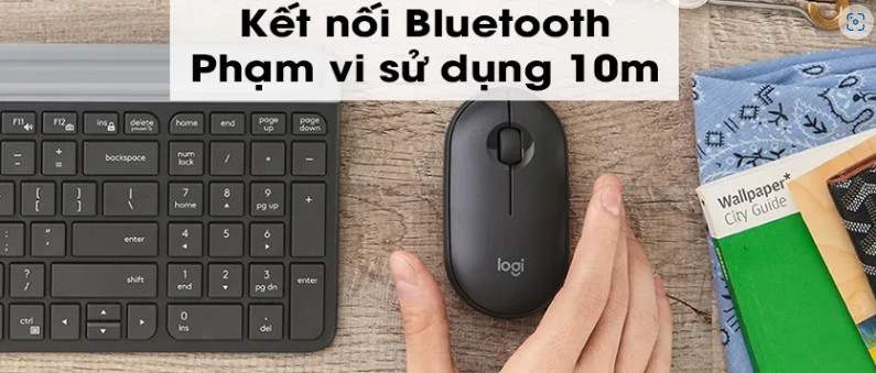 Chuột máy tính không dây Bluetooth Logitech Pebble M350