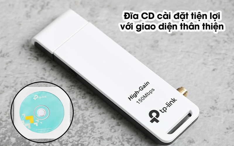 Card mạng không dây USB Wifi TP-Link TL-WN722N Wireless N150Mbps gọn nhẹ, tốc độ cao (Chính hãng Bảo Hành 12 tháng)