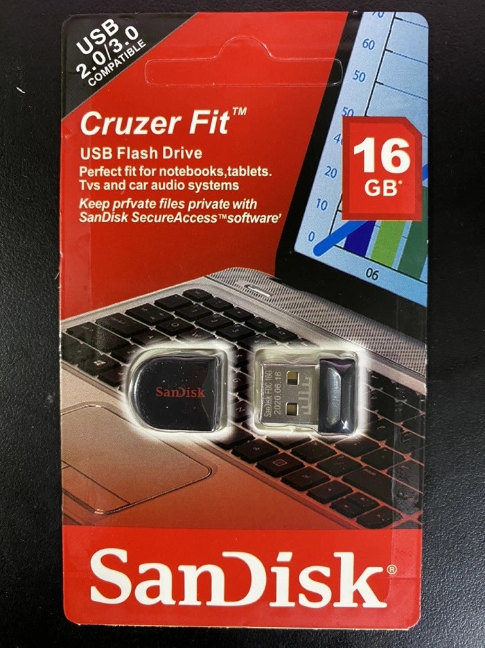 USB Sandisk 16GB SDCZ33 mini 2.0 siêu nhỏ gọn, tiện lợi có nắp đậy