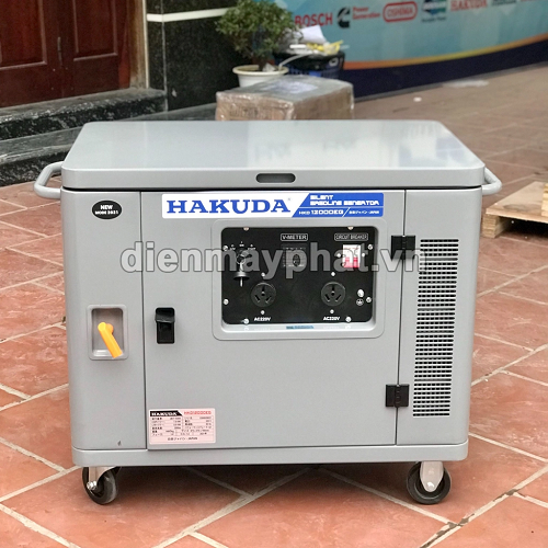 Máy Phát Điện Chạy Xăng Hakuda Siêu Cách Âm 10Kw HKD14000EG