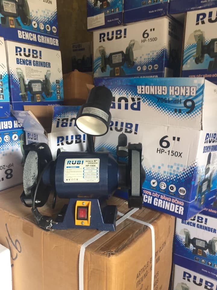 Máy Mài Hai Đá Rubi 1/3Hp HP-150X Có Đèn