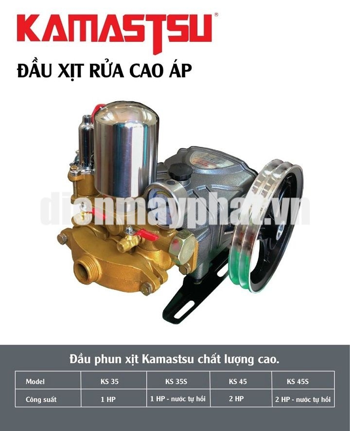 Đầu Xịt Áp Lực Kamastsu 2HP KS45