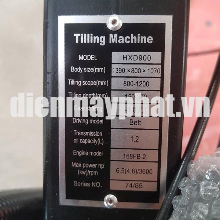 Máy Xới Đất Chạy Xăng Huspanda 6.5Hp HXD900