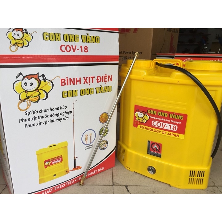 Bình Phun Xịt Điện Con Ong Vàng 18D