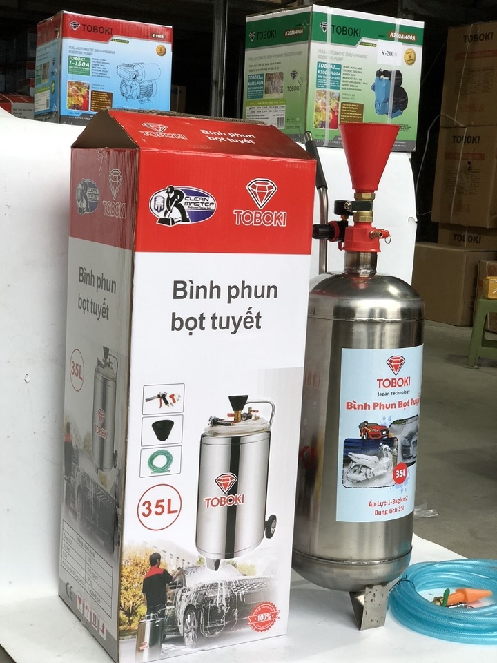 Bình Phun Bọt Tuyết Inox 35L Toboki BB-35L