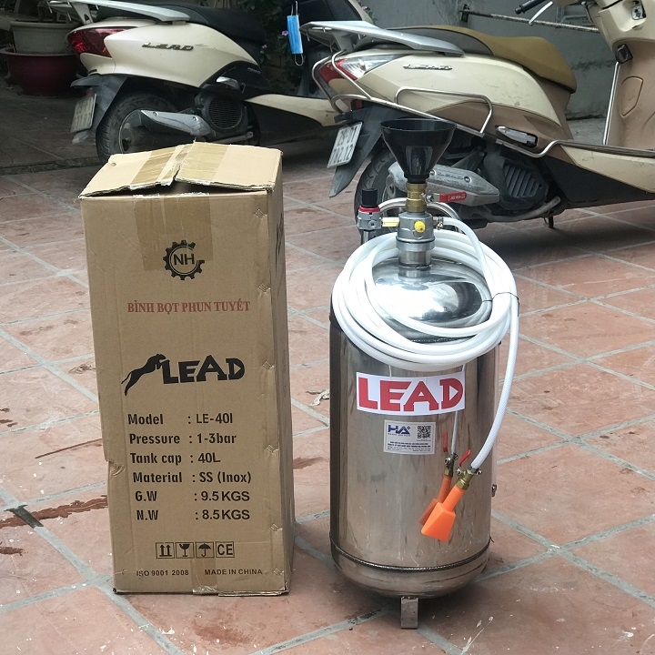 Bình Phun Bọt Tuyết Inox 201 Lead 40L LE-40I