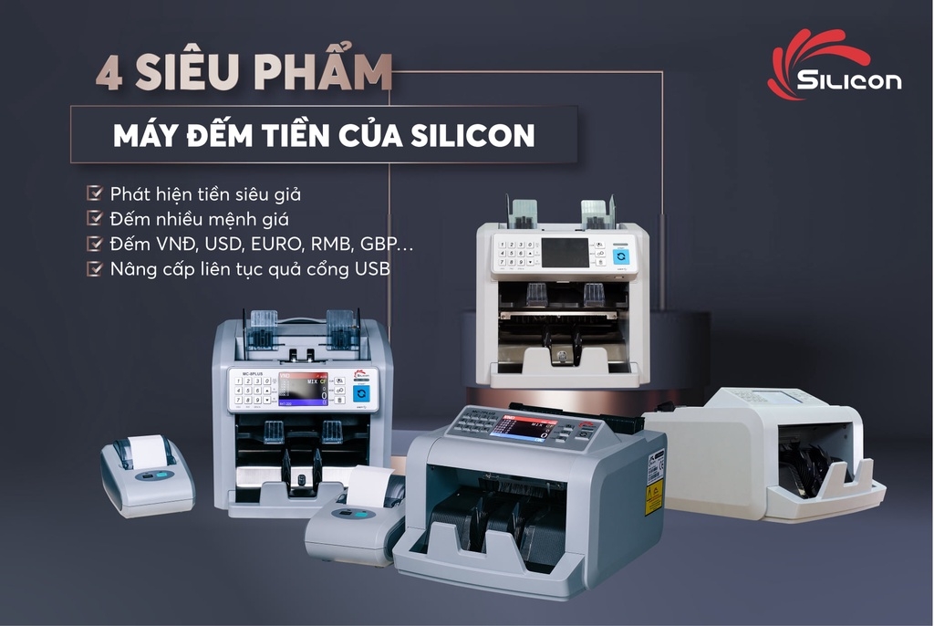 Máy Đếm Tiền Silicon MC-7PLUS