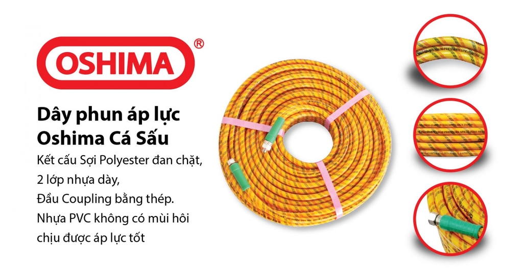 Dây Phun Xịt Áp Lực Oshima 8.5mmx50m