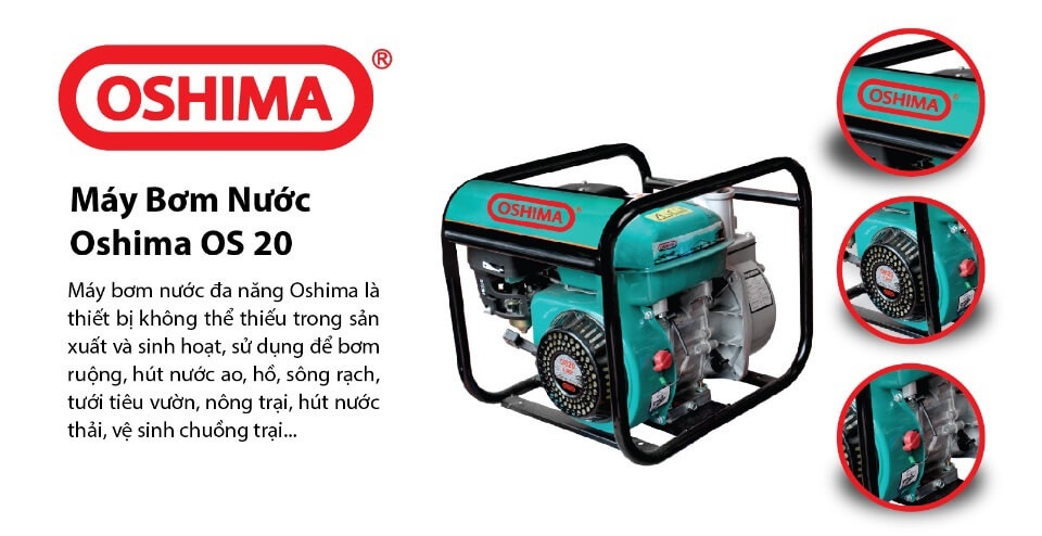 Máy Bơm Nước Chạy Xăng Oshima 5.5HP OS20