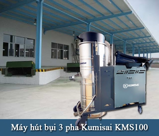 Máy Hút Bụi Công Nghiệp 3 Pha Kumisai 100L 7500W KMS100