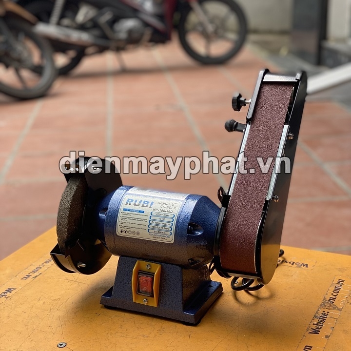 Máy Mài Hai Đá Rubi 1/3HP HP-150/50D Có Nhám