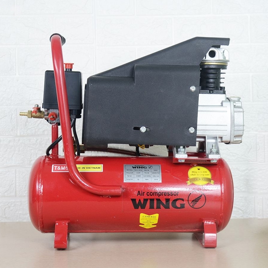 Máy Nén Khí Có Dầu Wing 1.5HP 9L TM-0.1/8-9L