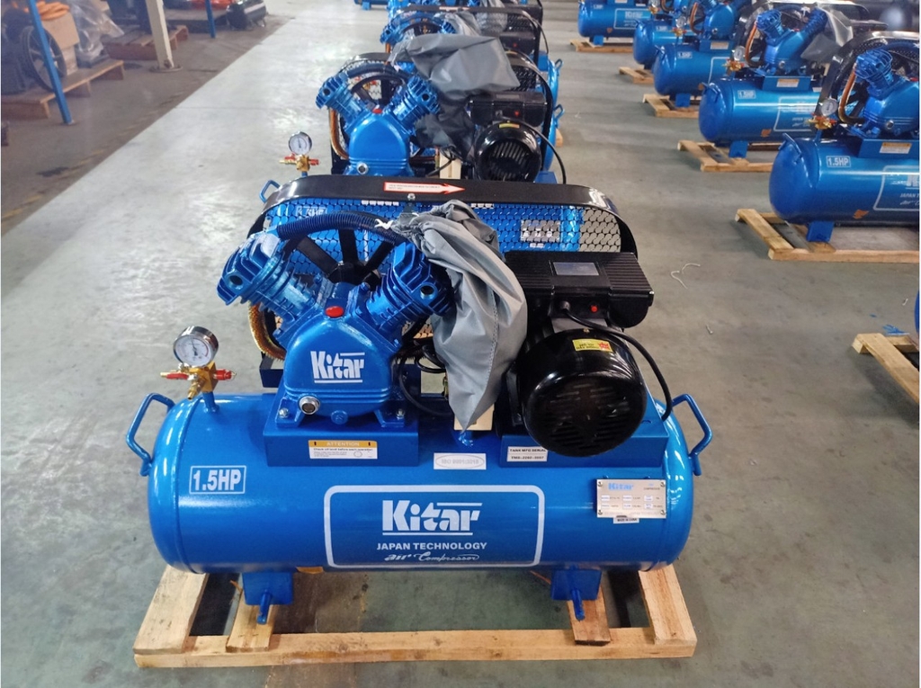 Máy Nén Khí Dây Đai Kitar 2HP 120L KT20-120