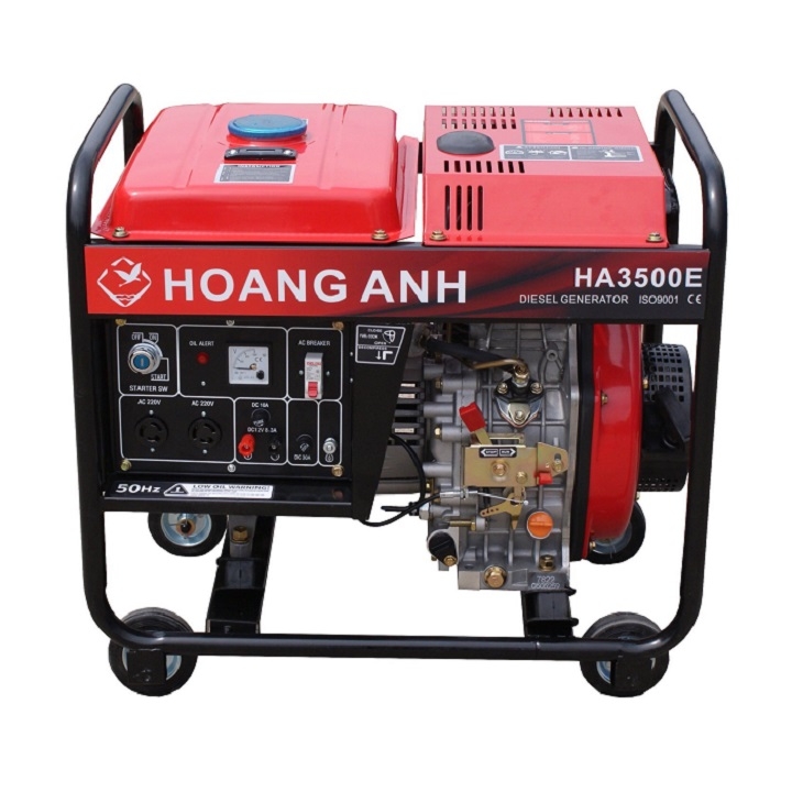 Máy Phát Điện Chạy Dầu Hoàng Anh 3Kw HA3500E Đề