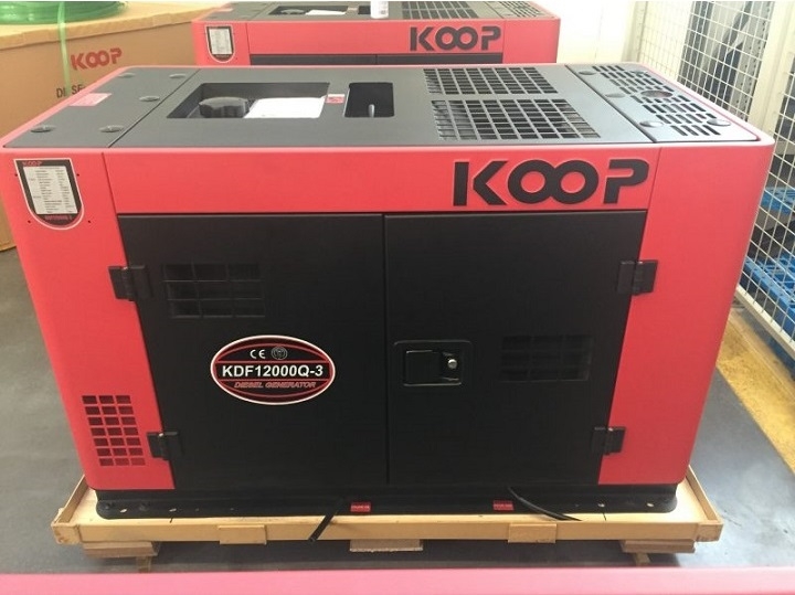 Máy Phát Điện Chạy Dầu Koop 10Kw KDF12000Q 3 Pha