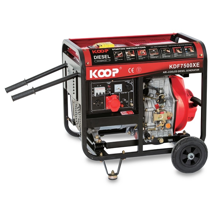 Máy Phát Điện Chạy Dầu Koop 5Kw KDF7500XE