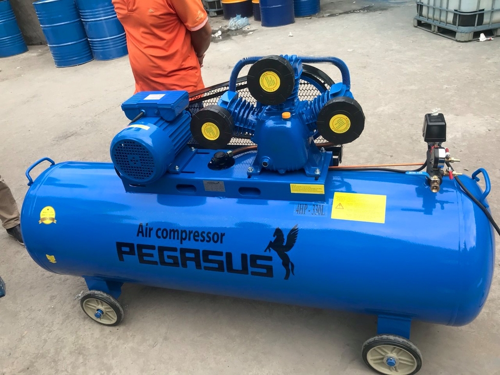 Máy Nén Khí Dây Đai Pegasus 4HP 330L TM-W-0.36/8-330L