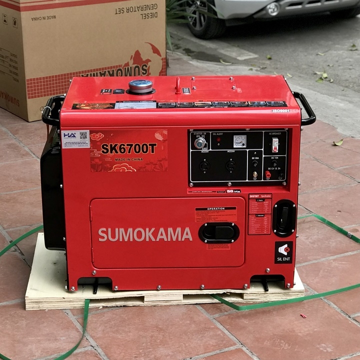 Máy Phát Điện Chạy Dầu Sumokama 5Kw SK6700T