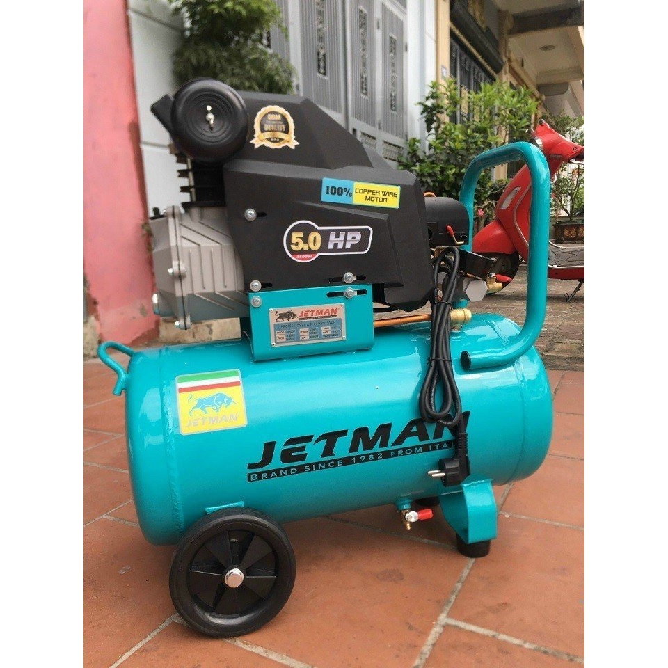 Máy Nén Khí Liền Trục 2 Tụ Jetman 50L JM-50F 5HP