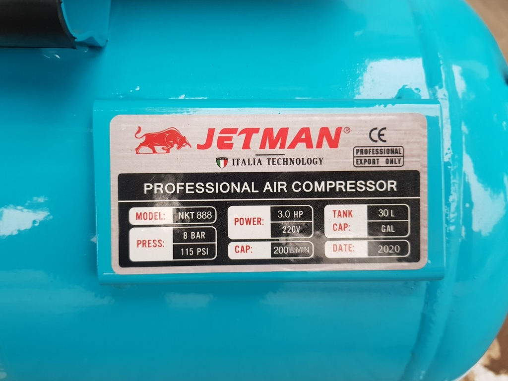 Máy Nén Khí Có Dầu Jetman 3HP 30L NKT-888