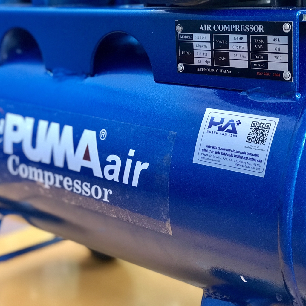 Máy Nén Khí Puma 1/4HP 45L PK-0145 Avi