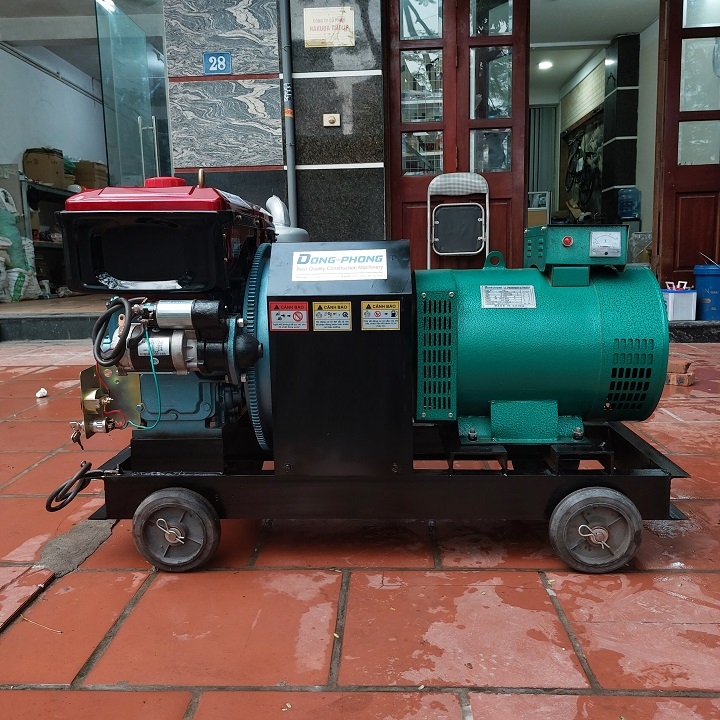 Máy Phát Điện Đầu Nổ Hoàng Anh 40HP 30KW Đề (D40 Nước Đề)